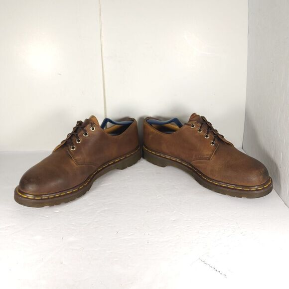 Dr Martens Men's 1561/59 VTG US12 Uk11 Brown Leather 4 Eyelet Oxford Shoes - Picture 8 of 16
